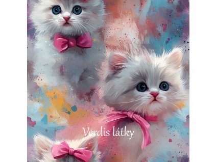 veronika 37383 Watercolor kittens with pink bow background colo 9fc0a859 68a8 4700 bb50 05ba01d86913