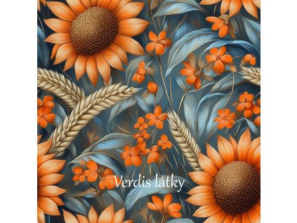 veronika 37383 airbrushed style ripe blue silver wheat and oran d1009aaf 3faa 420c a78d beab8b614df4