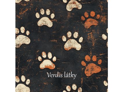 veronika 37383 digital art brown and white paw prints regularly d468df45 68a7 45f8 a7ea c5451200b2ae