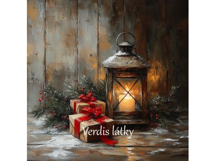 veronika 37383 oil painting wooden lit lantern standing on a br 6359740e 3df6 4756 918e 4d58ebad7a2d