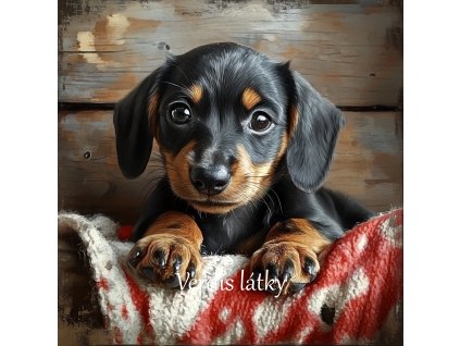 veronika 37383 Digital art a black and brown short haired dachs 15b0f5ce d0c0 4368 805f daed022e8079