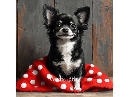 veronika 37383 digital art a sitting Chihuahua dog black and wh 1093419c 8e59 41e6 a2f1 9996a263bd6a