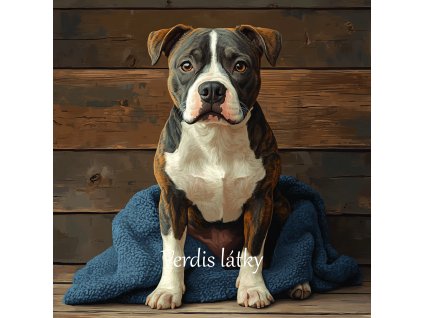 veronika 37383 digital art a sitting Stafford dog on a wooden f 067bb5f0 5deb 45d1 8fee 6e43b048518c