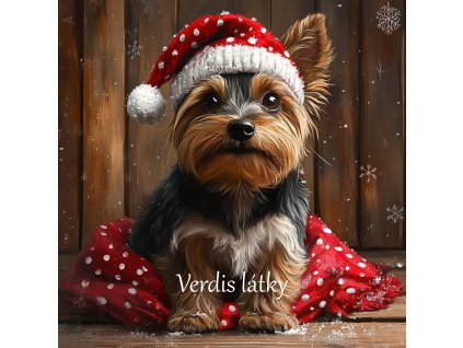 veronika 37383 digital art a sitting Yorkshire with a cheerful 2618f6a9 bce5 4c47 9ff8 46960a7b96ec