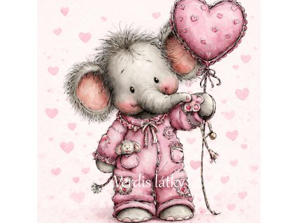 Mikroplyš panel slon dětský 1