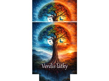 překlápěcí batoh strom života barevný