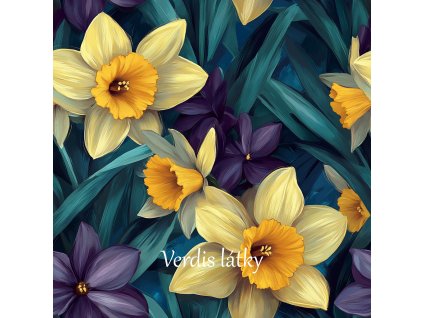 veronika 37383 airbrushed style yellow and purple daffodils wit 185fbbe1 8e03 4203 8f30 e903021036c0