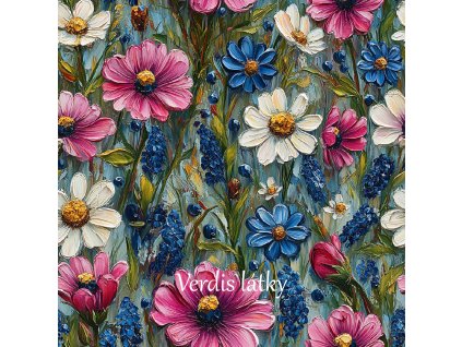 veronika 37383 oil painting blooming dark pink striped wild ros e461a785 0a36 42fb a29a 7e885fc93215