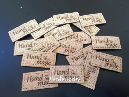 Cedulka Hand made - korek