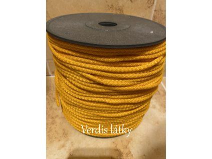 Šňůra polyester hořčicová
