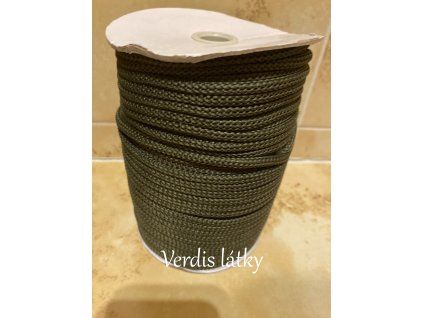 Šňůra polyester olivová
