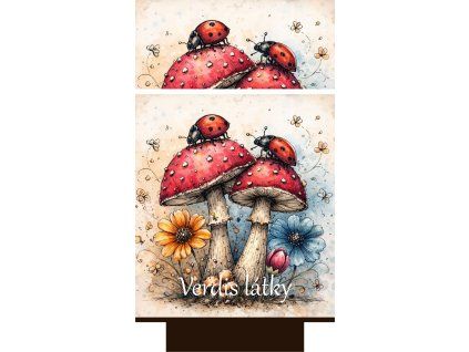 překlápěcí batoh berušky