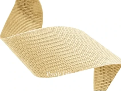 Popruh polyester krémová 25mm
