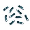 Jezdec kovový petrolej tmavý pro zip 3mm
