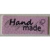 Cedulka ,, hand made ,, koženková barevná