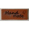 Cedulka ,, hand made ,, koženková barevná