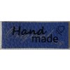Cedulka ,, hand made ,, koženková barevná