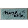 Cedulka ,, hand made ,, koženková barevná