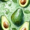 veronika 37383 watercolor a few small avocados light green back 8cfe44af 51d0 43e4 99fb 9993bd975d74