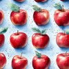 veronika 37383 watercolor red apples with green dots arranged r d65c9a69 e8d9 48e2 a9b2 6c1dd3e56c8d