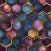 veronika 37383 geometric honeycomb with gold border within the bcff4e23 4874 44c5 a943 3092335dfafa 2