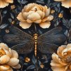 veronika 37383 oil painting golden dragonfly background black b c9daea0d 0607 4bc0 8462 999e4341f0f5