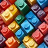 veronika 37383 airbrushed styl colorful Lego bricks stacked nex 980d9da2 8fb4 41ee 89d2 b0de7c978b22