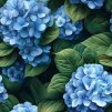veronika 37383 digi art airbrushed style blue hydrangea with gr aecd6c56 97de 440f 8b27 a03dc41b484b