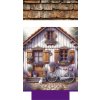 Kočárkovina panel - překlápěcí batoh - levandule 3