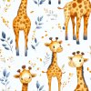 veronika 37383 Watercolor cartoon giraffes background light blu 5a59b6de e7b0 4d86 87f6 8c4e1c9ff4b6