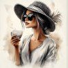 veronika 37383 holding a ceramic mug with coffee from which ste 475b8db7 4afb 4abd 8115 c2b8efd581ea