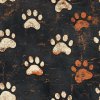 veronika 37383 digital art brown and white paw prints regularly d468df45 68a7 45f8 a7ea c5451200b2ae