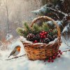 veronika 37383 oil painting wicker basket in the snow in the ba aa45be88 b118 4027 aa19 286770725640