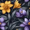 veronika 37383 airbrushed style yellow daffodils and purple cro 8835e51b 3d2e 4de7 b7e3 f0f875a92ab9