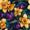veronika 37383 airbrushed style yellow daffodils and purple cro 43f1a4a6 1eb0 42da b704 ef51734dc9a1