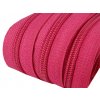 Zip spirálový 5mm metráž růžová tmavá