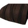 Zip spirálový 5mm metráž hnědá