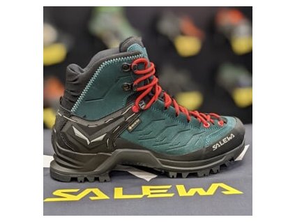 SALEWA WS MTN TRAINER MID GTX Atlantic Deep/Ombre Blue - cizme de drumeție (mărimea 3, Culoare Atlantic adânc/albastru opac)