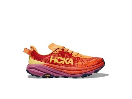 HOKA M SPEEDGOAT 6 Sherbet/Beet Root - pantofi de alergare off-road (mărimea 6,5, Culoare Șerbet/Beet Root)
