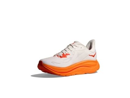 HOKA W CLIFTON 10 Frost/Orange Zest - pantofi de alergare (mărimea 2.5, Culoare Frost/Zest portocaliu)
