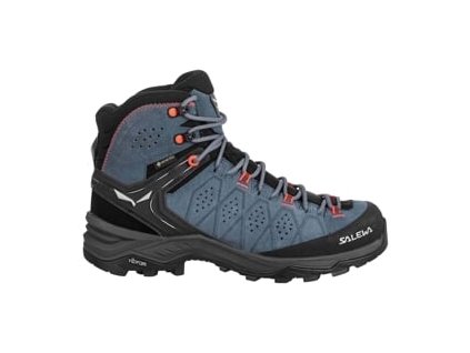 SALEWA WS ALP TRAINER 2 MID GTX Java Blue/Fluo Coral - cizme de drumeție (mărimea 3, Culoare Java albastru/Fluo Coral)