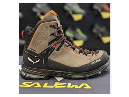 SALEWA MTN TRAINER 2 MID GTX M Bungee Cord/Negru - cizme de drumeție (mărimea 6, Culoare Bungee Cord / Negru)