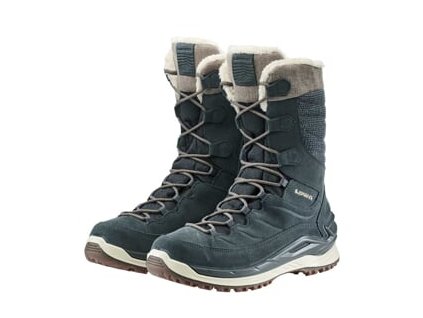 Bocanci de iarnă LOWA BARINA EVO GTX WS Steel Blue/Stone (mărimea 3, Culoare Albastru oțel/piatră)