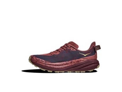 HOKA W SPEEDGOAT 6 Rouge/Black Cherry - pantofi de alergare off-road (mărimea 3.5, Culoare Roșu / Cireș negru)