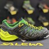 SALEWA MS WILDFIRE EDGE Ombre Blue/Fluo Yellow - cizme pentru drumeții (mărimea 6, Culoare Ombre albastru/galben fluo)