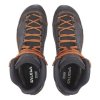 SALEWA MS MTN TRAINER MID GTX Asphalt/Fluo Orange - cizme pentru drumeții (mărimea 6, Culoare Asfalt/Fluo Orange)