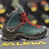 SALEWA WS MTN TRAINER MID GTX Atlantic Deep/Ombre Blue - cizme de drumeție (mărimea 3, Culoare Atlantic adânc/albastru opac)