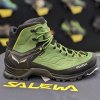 SALEWA MS MTN TRAINER MID GTX Myrtle/Fluo Green - cizme pentru drumeții (mărimea 6, Culoare Myrtle /Fluo Green)