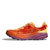 HOKA W SPEEDGOAT 6 Sherbet/Beet Root - pantofi de alergare off-road (mărimea 3.5, Culoare Șerbet/Beet Root)