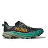 HOKA W SPEEDGOAT 6 Black/Aloe Vera - pantofi de alergare off-road (mărimea 3.5, Culoare Negru/Aloe Vera)